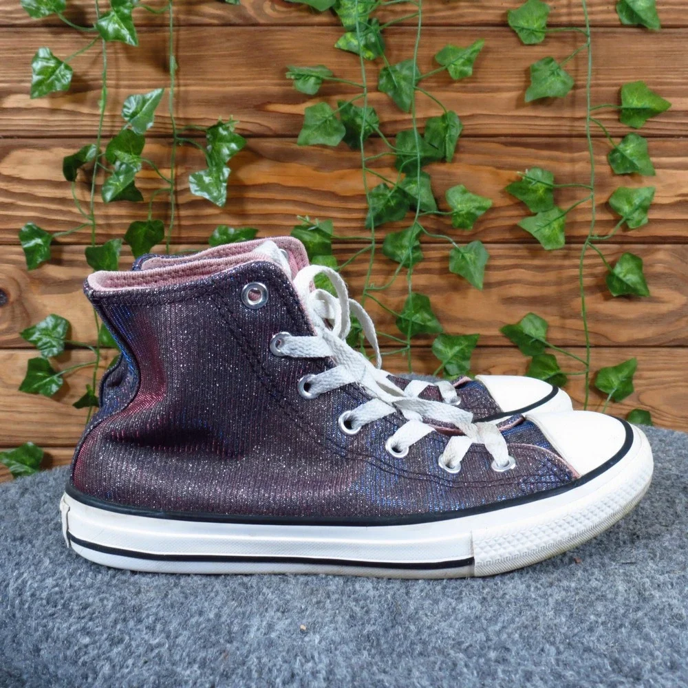 Converse Chuck Taylor All Star Kids High Top Sneaker Sz 3 School Pink Blue Ombre